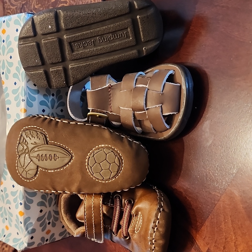 Koala kids Brown Soft Walker and jumping jacks Brown Sandels Size 4